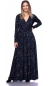 Preview: PANDORA Maxikleid Langarm aus Bambus-Viskose (Golden Lotus)