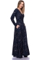 Preview: PANDORA Maxikleid Langarm aus Bambus-Viskose (Golden Lotus)