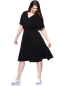 Preview: LAELIA bequemes Jerseykleid aus Bambus-Viskoe (schwarz)