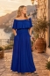 Preview: Maxikleid Eliana mit schulterfreiem Ausschnitt (Uni Blautöne)