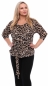 Preview: LANNA wendbares Blusenshirt aus TENCEL™Modal (Leo)