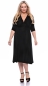 Preview: MAGDALENA Midi Kleid 3/4 Arm mit Taschen aus TENCEL® Modal Jersey (schwarz) oder nach Farbwunsch