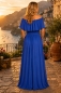 Preview: Maxikleid Eliana mit schulterfreiem Ausschnitt (Uni Blautöne)