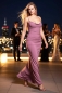 Preview: SYRENA evening dress with a low back neckline (mauve)
