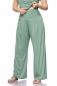 Preview: RIYA Palazzo trousers with comfort waistband (antique green)