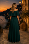 Preview: Maxikleid Eliana mit schulterfreiem Ausschnitt (Uni Blautöne)