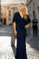Preview: NOELIA maxi dress in a wrap look with butterfly sleeves (red) - Kopie