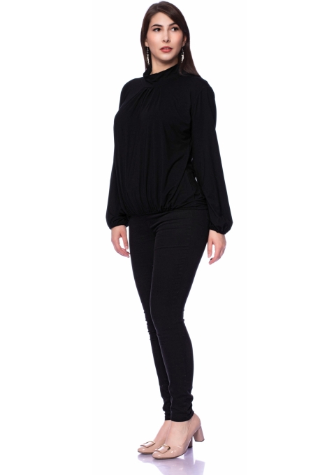 LESLY blouse shirt made of bamboo viscose (black)