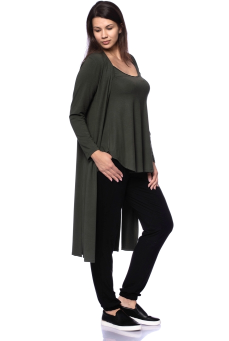 SWING Top Spaghettiträger aus TENCEL™Modal (olive)