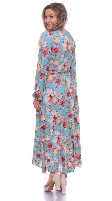 EWELIN Wickelkleid mit Volant (Velvet Love)