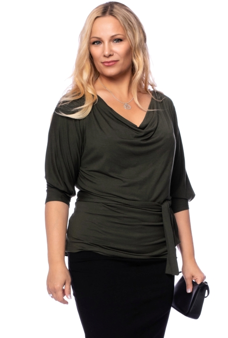 LANNA wendbares Blusenshirt aus TENCEL™Modal (olive)