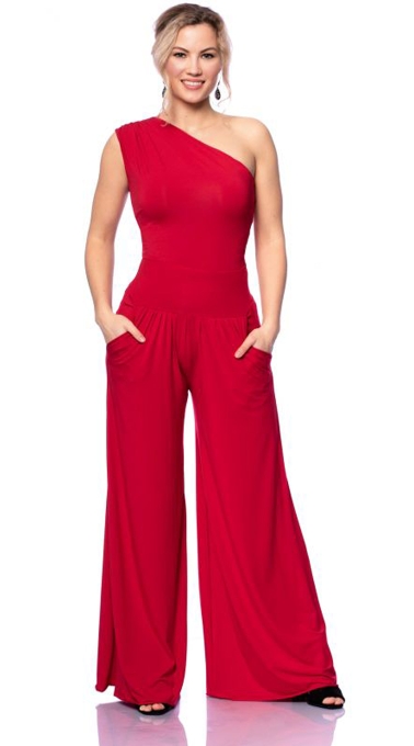 Zweiteilige Kombination (LU & JOY) Top oder -Hose (rot)