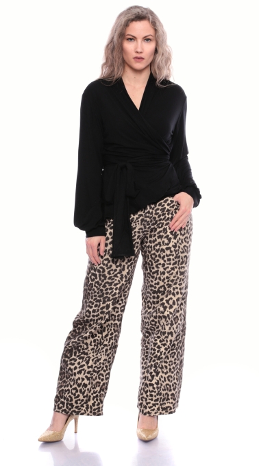 MARYSIA Wickelbluse (Schwarz) oder nach Farbwunsch