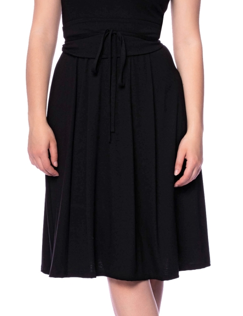 SCARLET wendbares Midikleid mit separater Kimono-Schärpe (schwarz) oder nach Farbwunsch