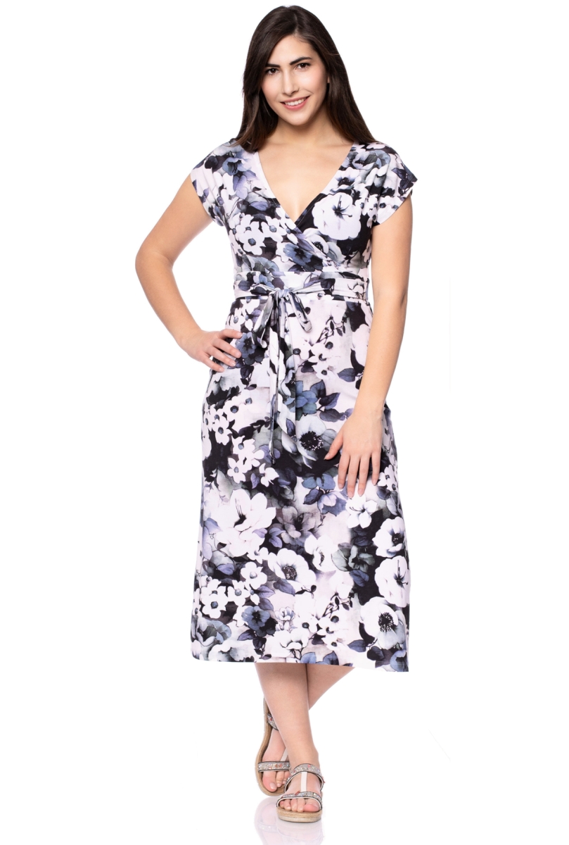 MARILLA Reversible Midi Dress (Anemone Watercolor)