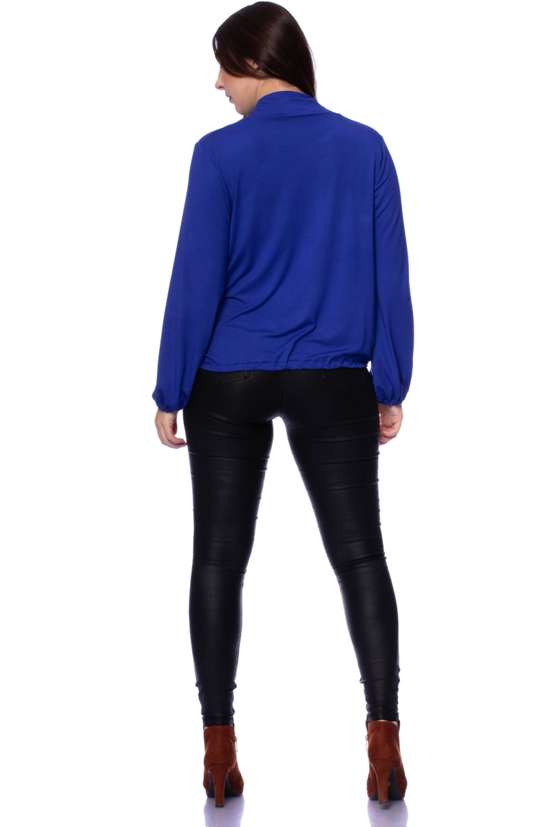 LESLY blouse shirt made of bamboo viscose (cobalt blue)