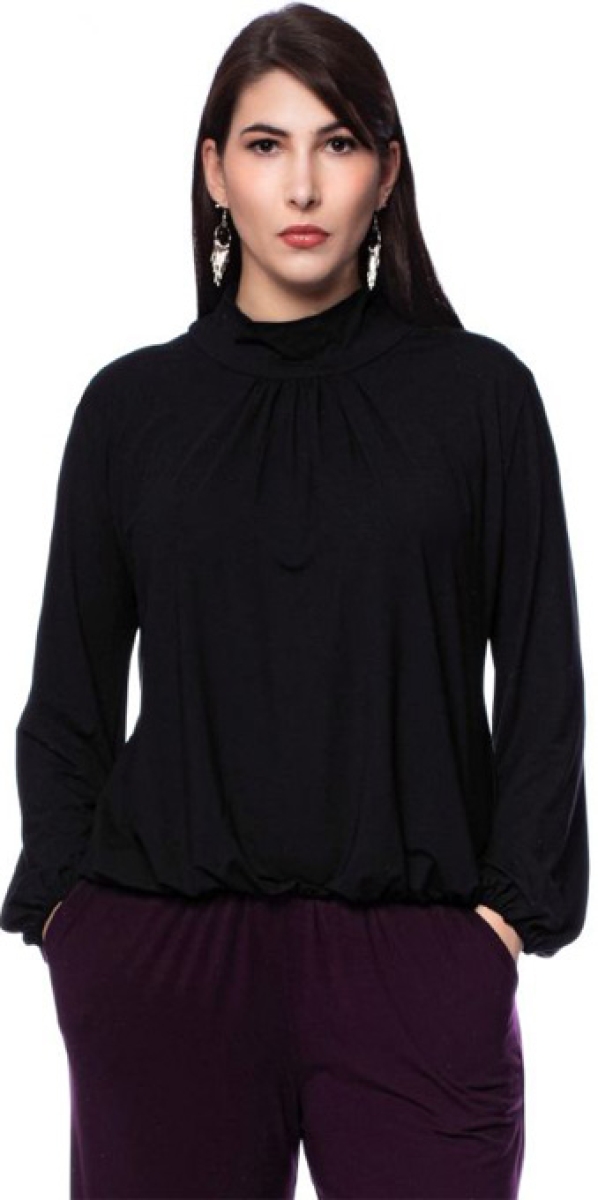 LESLY blouse shirt made of bamboo viscose (black)