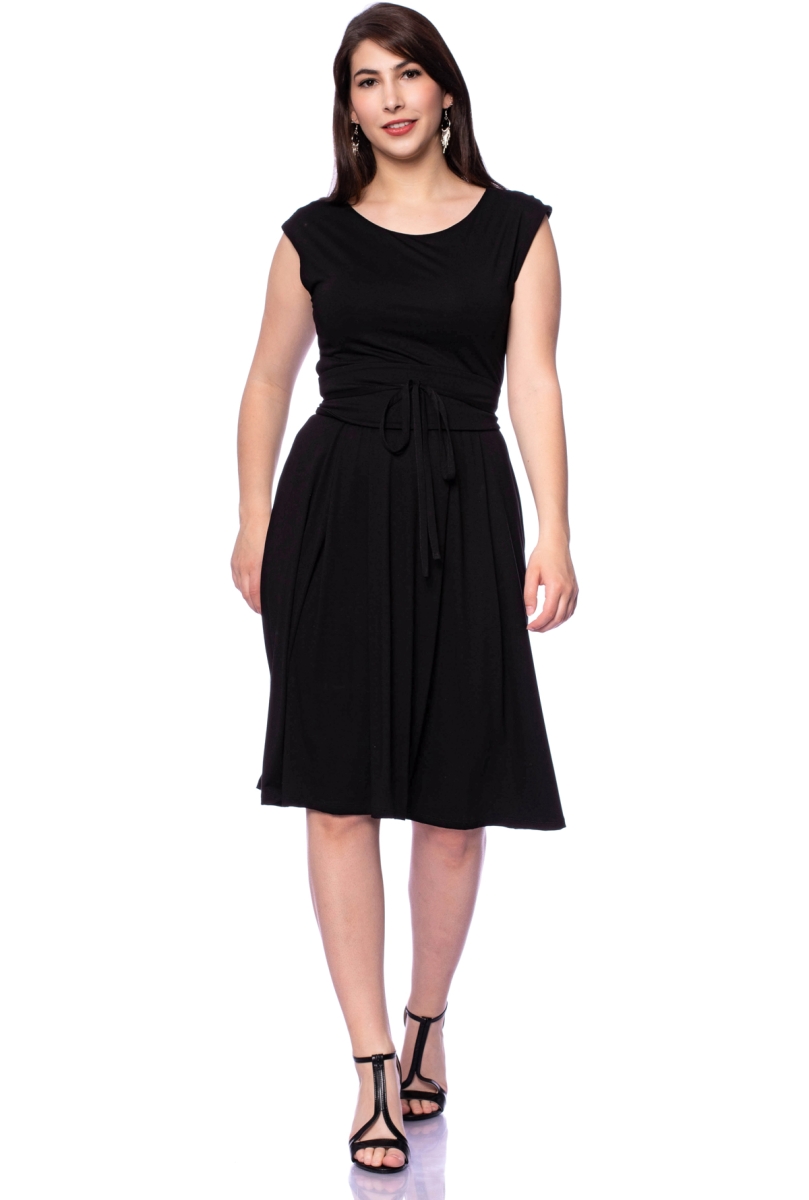 SCARLET wendbares Midikleid mit separater Kimono-Schärpe (schwarz) oder nach Farbwunsch