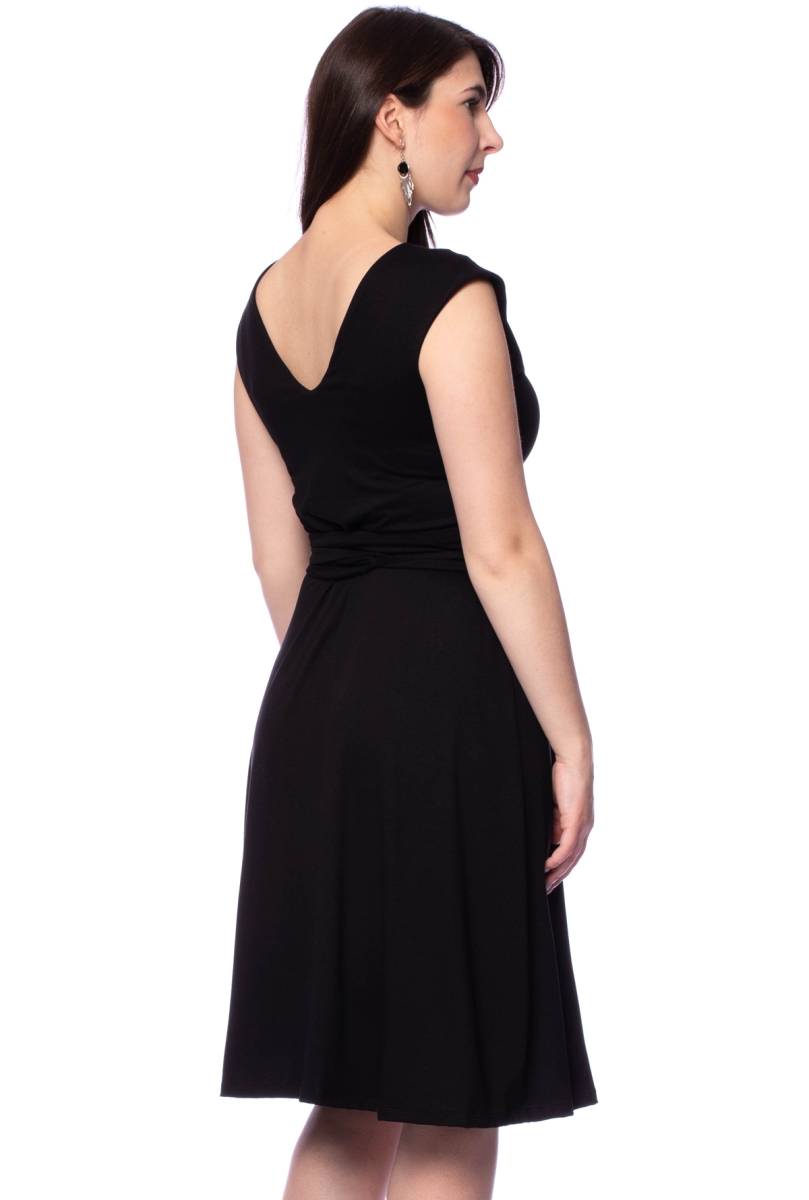 SCARLET wendbares Midikleid mit separater Kimono-Schärpe (schwarz) oder nach Farbwunsch