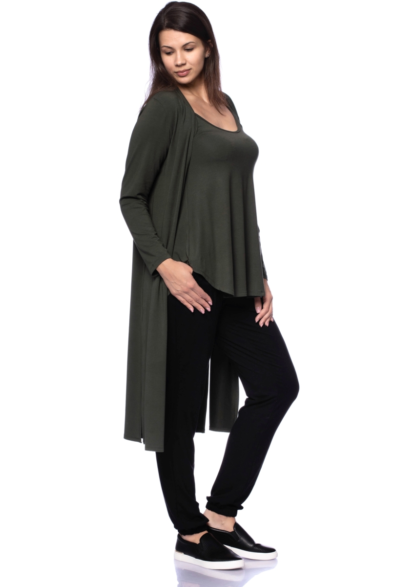 SWING Top Spaghettiträger aus TENCEL™Modal (olive)