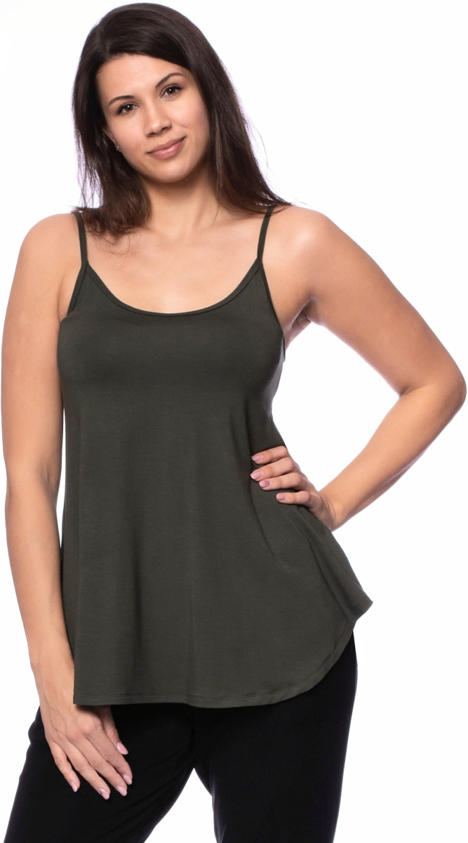 SWING Top Spaghettiträger aus TENCEL™Modal (olive)
