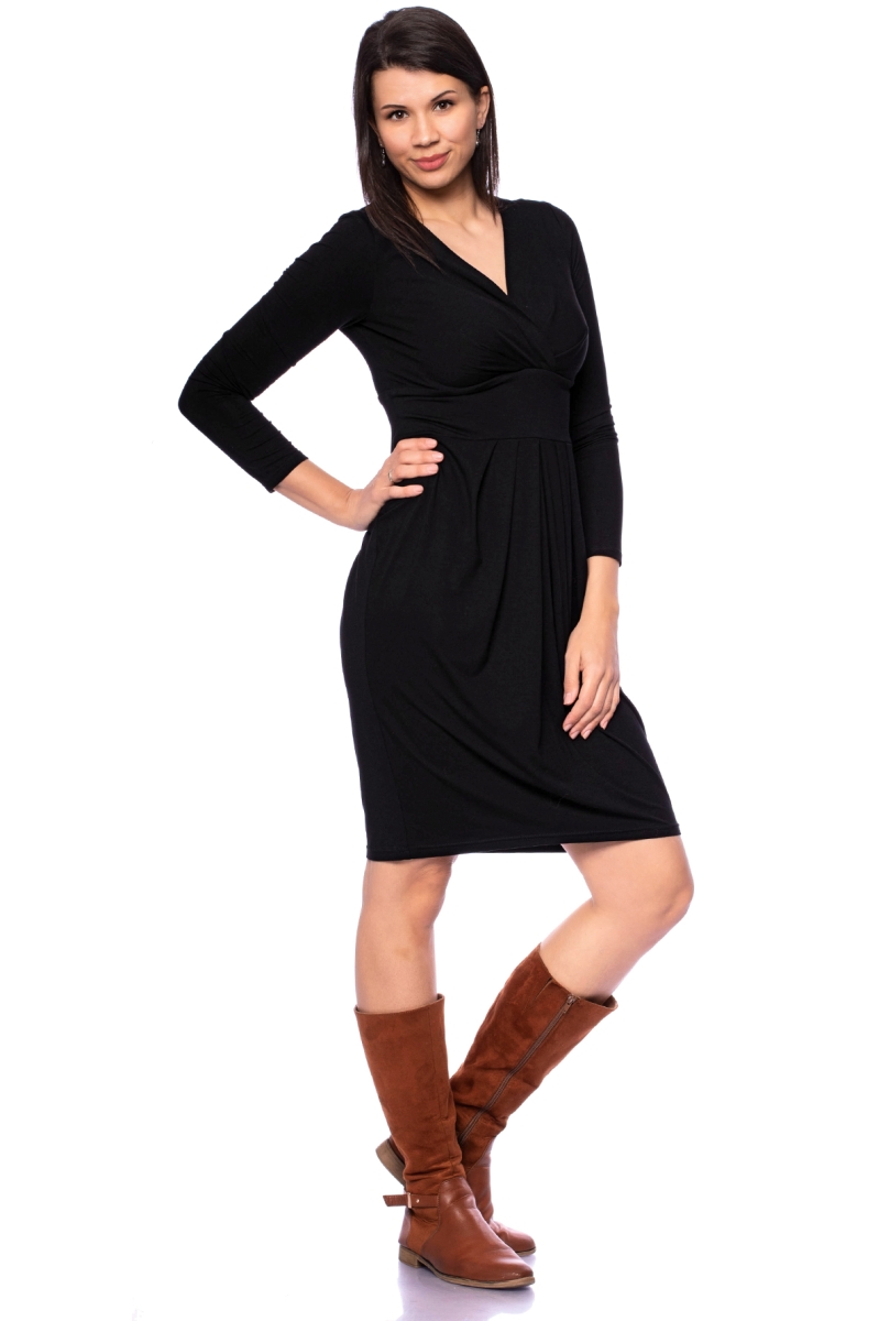 DIANA Figurfreundliches Etui-Kleid mit Cache-Cœur-Ausschnitt